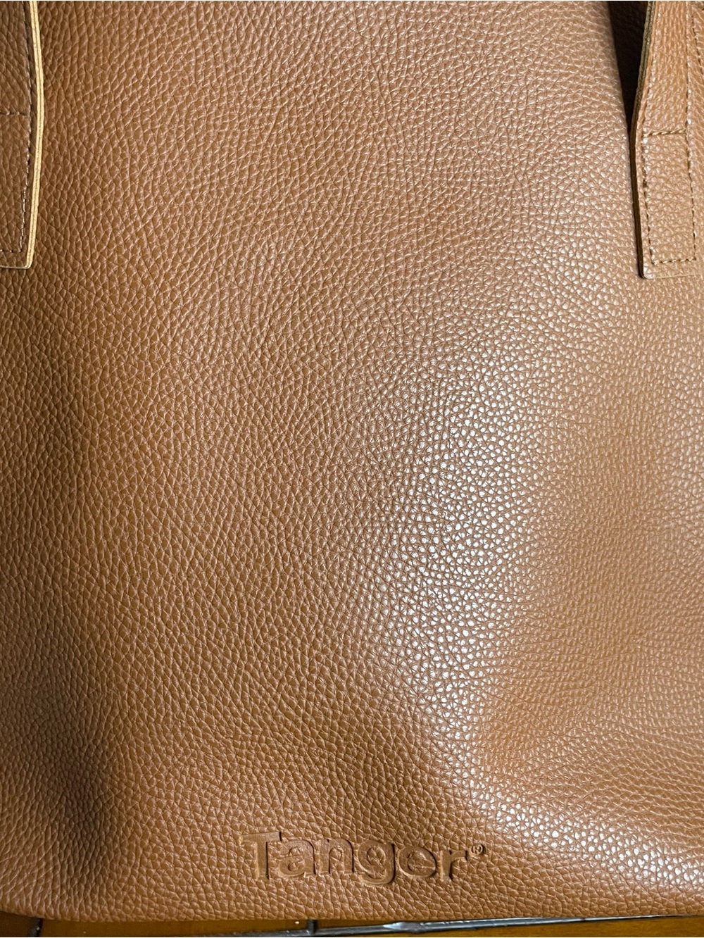 Tanger vegan Tan Leather Tote Bag - Elegant Everyday Carry